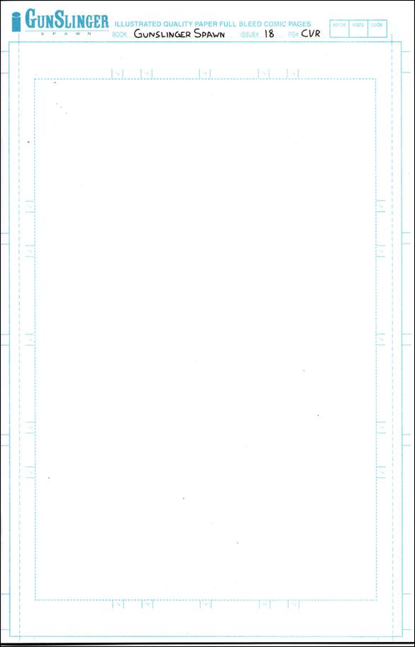 Gunslinger Spawn issue 18-C Blank/Sketch Cover