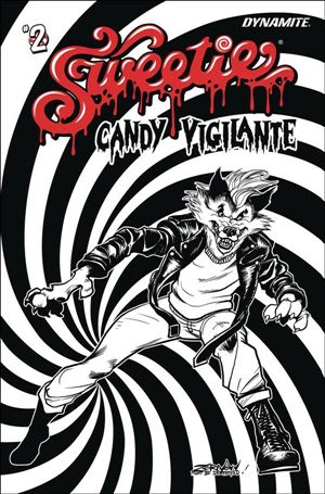 Sweetie Candy Vigilante (2022) issue 2-K Jeff Zornow 17 Black and White Candy Wolf Cover