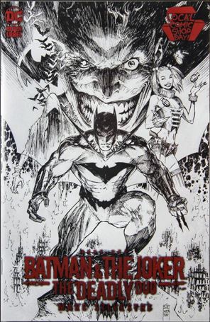 Batman & the Joker: The Deadly Duo issue 1.00-O Marc Silvestri Red Foil B&W LCSD Cover