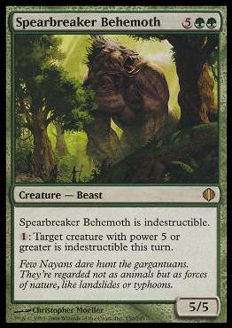 Magic the Gathering: Shards of Alara (Base Set) card 150 Spearbreaker Behemoth