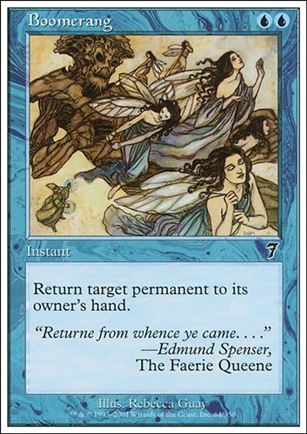 Magic the Gathering: 7th Edition (Base Set) card 64 Boomerang