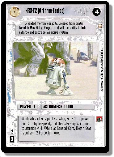 Star Wars: Special Edition Limited (Base Set) card 192 R3-T2 (Arthree-Teetoo)
