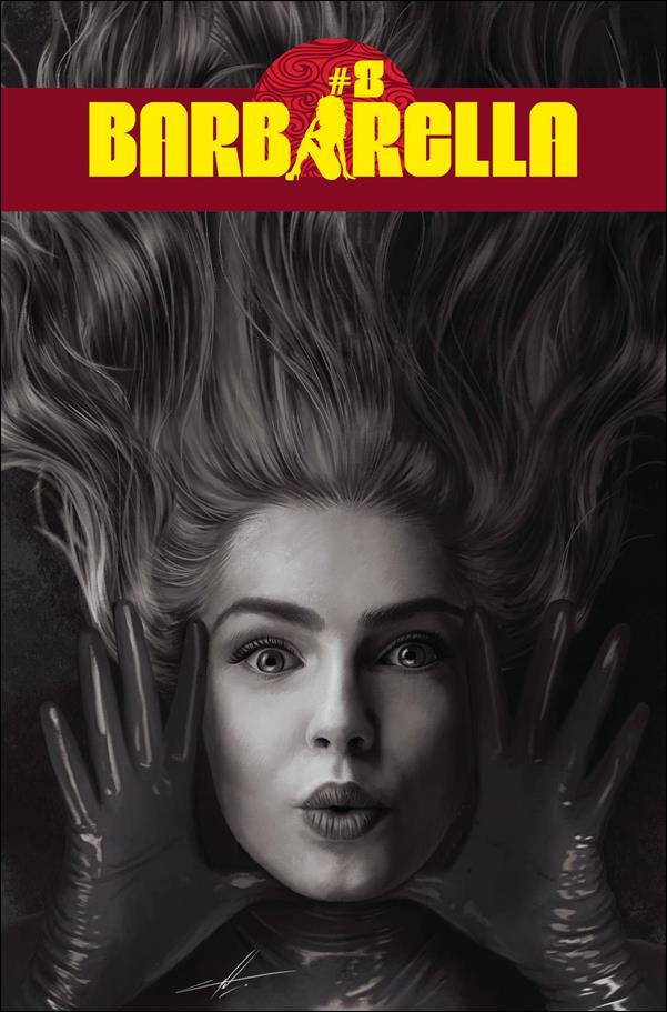 Barbarella (2021) issue 8-Q Carla Cohen 1:20 Black & White Cover