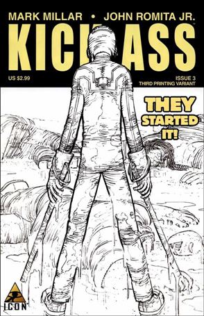 Kick-Ass (2008) issue 3-C Sketch Cover (3rd Printing)