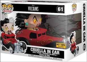 POP! Rides figure 61 Cruella in Car Hot Topic Exclusive
