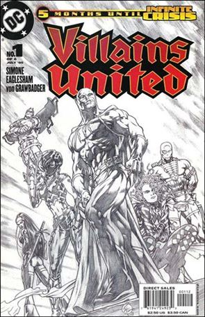 Villains United issue 1-B Sketch Cover (2nd Printing)