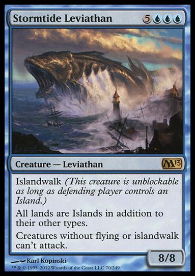 Magic the Gathering: 2013 Core Set (Base Set) card 70 Stormtide Leviathan