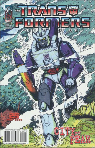 Transformers: Best of UK: CIty of Fear issue 4-B Retro 1:10 Cover