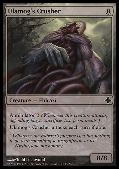 Magic the Gathering: Rise of the Eldrazi (Base Set) card 13 Ulamog's Crusher