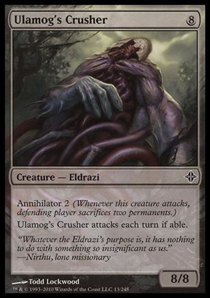 Magic the Gathering: Rise of the Eldrazi (Base Set) card 13 Ulamog's Crusher
