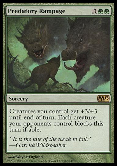 Magic the Gathering: 2013 Core Set (Base Set) card 180 Predatory Rampage