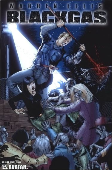 Warren Ellis: Blackgas  issue 2-D Terror Cover