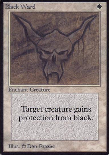 Magic the Gathering: Limited Edition Alpha (Base Set) card 5 Black Ward