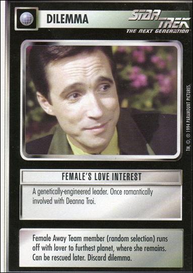 Star Trek: Premiere Unlimited (Base Set) card 24 Female’s Love Interest