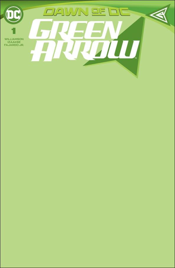 Green Arrow (2023) issue 1-D Blank Cardstock Cover