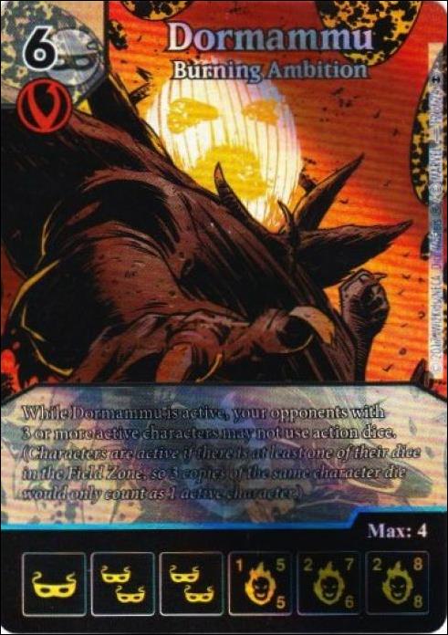 Marvel Dice Masters Doctor Strange card 12-B Dormammu: Burning Ambition (Foil WKO Promo)