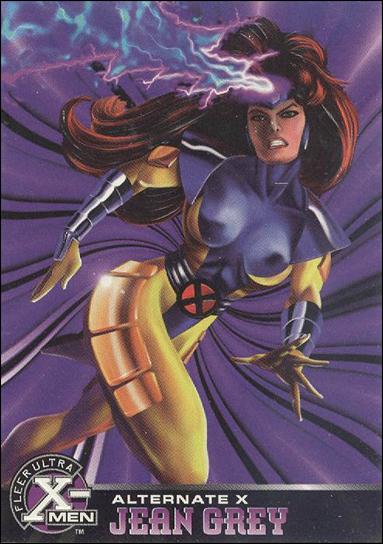 1996 Fleer Ultra X-Men All Chromium (Alternate X Embossed Subset) card 11 Jean Grey