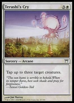 Magic the Gathering: Champions of Kamigawa (Base Set) card 47 Terashi's Cry