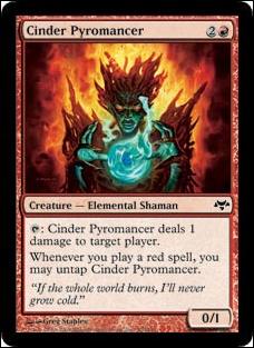 Magic the Gathering: Eventide (Base Set) card 50 Cinder Pyromancer
