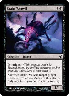 Magic the Gathering: Duel Decks: Izzet vs. Golgari (Base Set) card 58 Brain Weevil