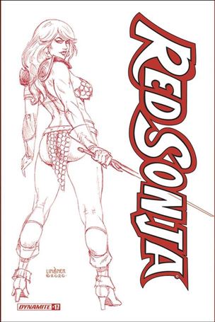 Red Sonja (2019) issue 17-N Joseph Michael Linsner 1:25 Red & White Cover