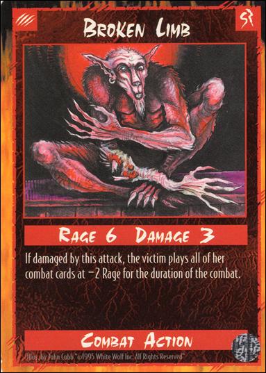 Rage Limited (Base Set) card 31 Broken Limb