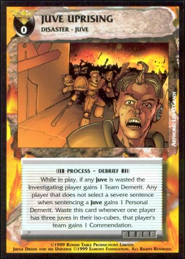 Dredd: The Card Game card 34 Juve Uprising
