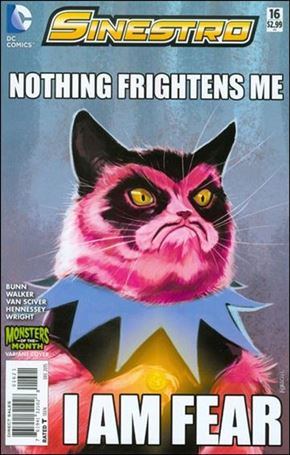 Sinestro issue 16-B Karl Kerschl Monsters of the Month Cover