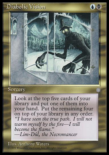 Magic the Gathering: Ice Age (Base Set) card 284 Diabolic Vision
