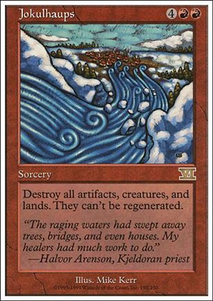Magic the Gathering: 6th Edition (Base Set) card 192 Jokulhaups