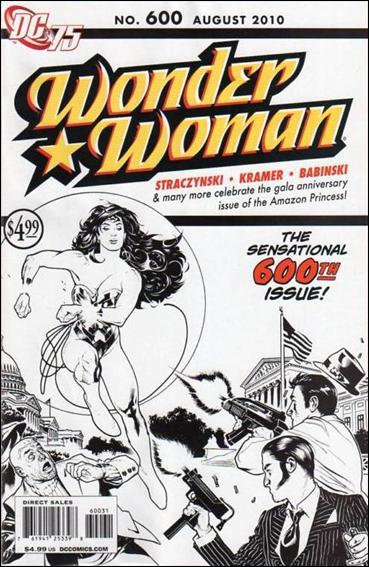 Wonder Woman (1942) issue 600-C Adam Hughes 1:75 Black and White Cover