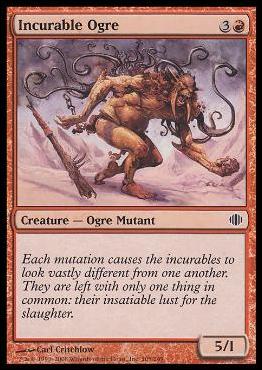 Magic the Gathering: Shards of Alara (Base Set) card 105-B Incurable Ogre (foil)