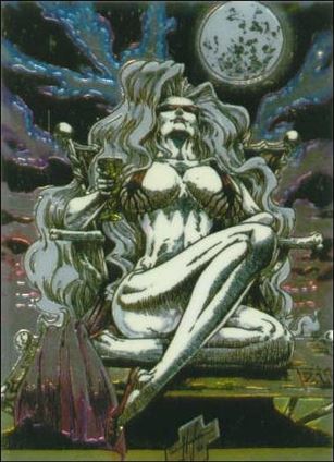 Lady Death All Chromium (Base Set) card 35 Moon Tan
