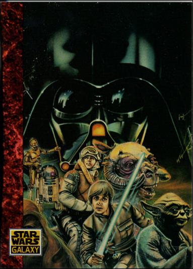 Star Wars Galaxy: Series 1 (Base Set) card 64 Two Lukes