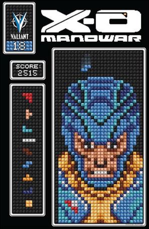 X-O Manowar (2012)  issue 18-B Donovan Santiago 8-Bit Cover