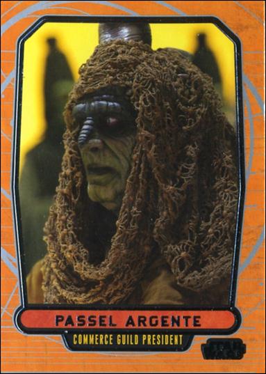 Star Wars Galactic Files (Base Set) card 87 Passel Argente Commerce Guild President