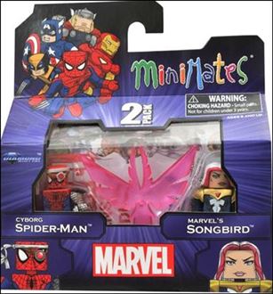 Marvel Minimates figure 147 Cyborg Spider-Man and Marvel's Songbird