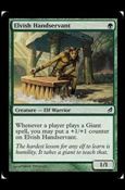 Magic the Gathering: Lorwyn (Base Set) card 206 Elvish Handservant