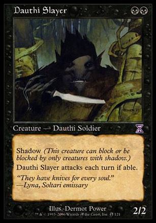 Magic the Gathering: Time Spiral (Timeshifted Subset) card 41 Dauthi Slayer