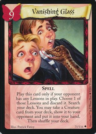 Harry Potter (Base Set) card 71 Vanishing Glass