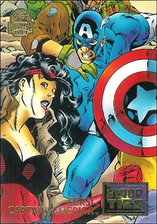 Marvel Universe: Series 5 (Base Set) card 34 Sersi and Captain America