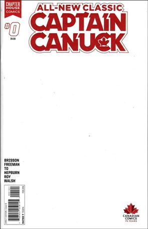 All-New Classic Captain Canuck issue 0-B Blank Cover