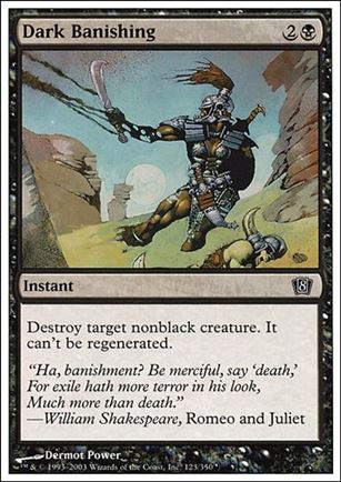 Magic the Gathering: 8th Edition (Base Set) card 123 Dark Banishing