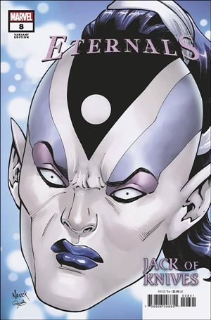 Eternals (2021) issue 8-D Todd Nauck Marvel Headshot Cover