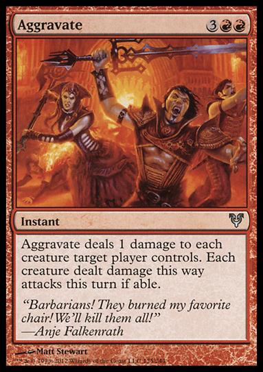 Magic the Gathering: Avacyn Restored (Base Set) card 125 Aggravate