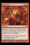 Magic the Gathering: Avacyn Restored (Base Set) card 125 Aggravate