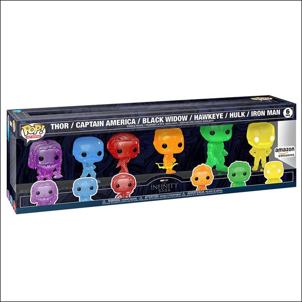 Pop! Art Series Multi-Pack figure nn1 Thor/Cap. America/Black Widow/Hawkeye/Hulk/Iron Ma