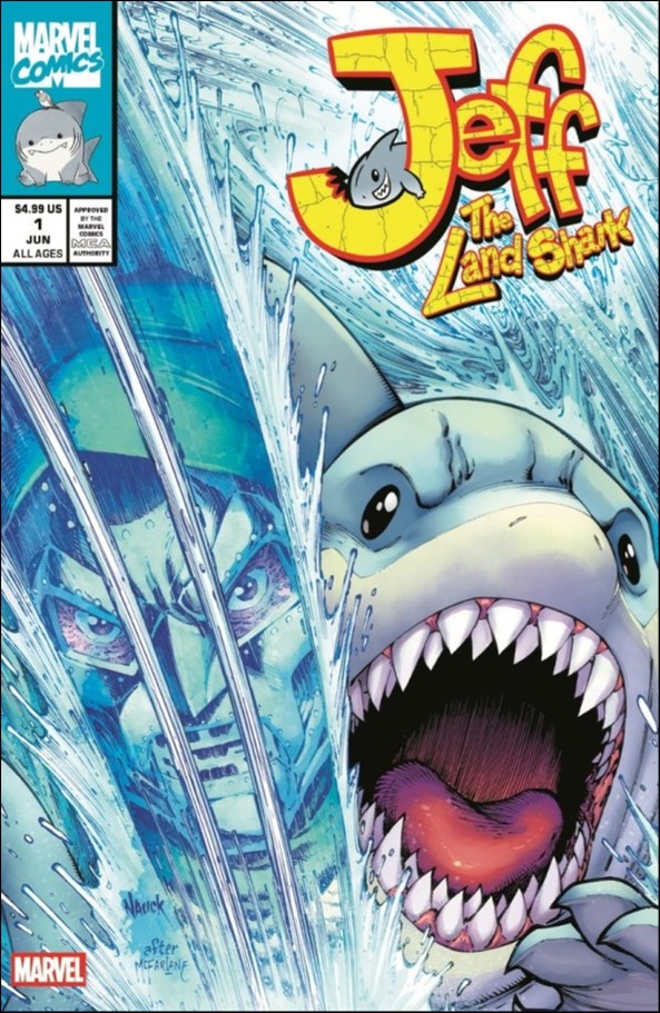 Jeff the Land Shark issue 1-I Retailer Exclusive Todd Nauck Homage Cover