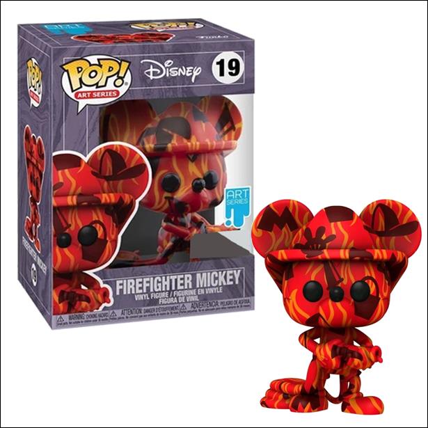 POP! Art Series figure 19 Firefighter Mickey