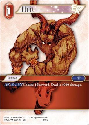 Final Fantasy Trading Card Game: Opus I (Base Set) card 004C Ifrit 
